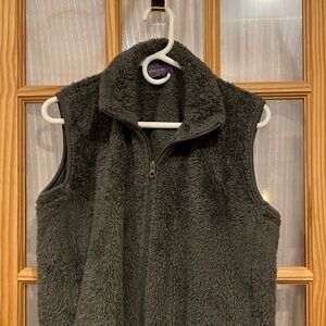 Emily Stacy Charcoal Fleece Vest